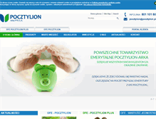 Tablet Screenshot of pocztylion-arka.pl